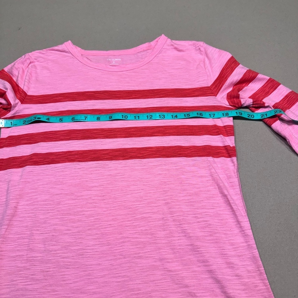 Talbots set of 2 Red and Pink Striped Tops - Picture 10 of 10